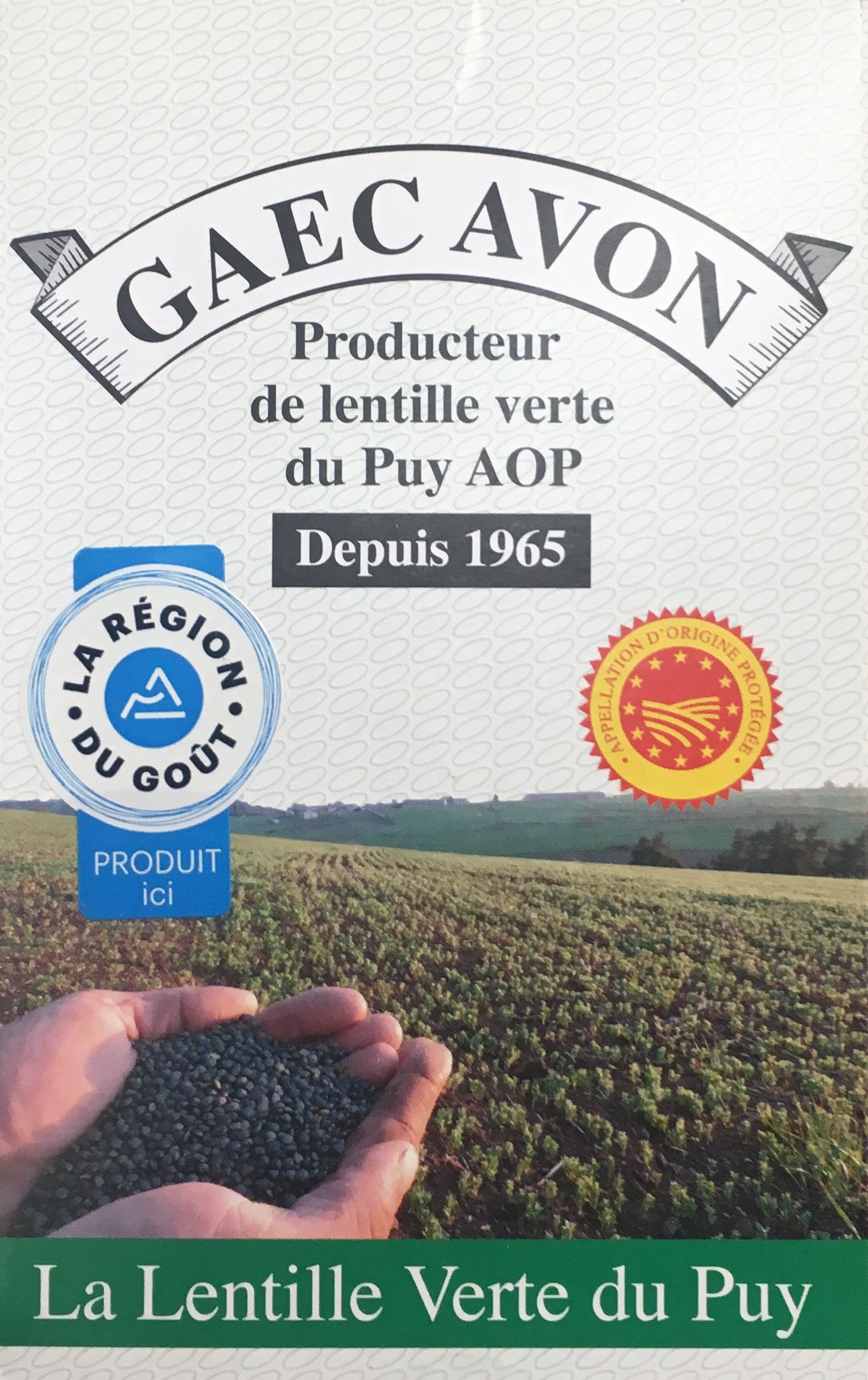 Lentille verte du Puy - Vente lentilles AOP d Auvergne - Produit naturel  regional